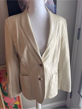 Vintage Peter Caruso Leather Blazer